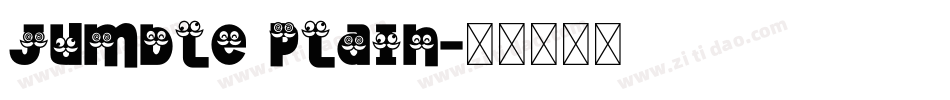 Jumble Plain字体转换